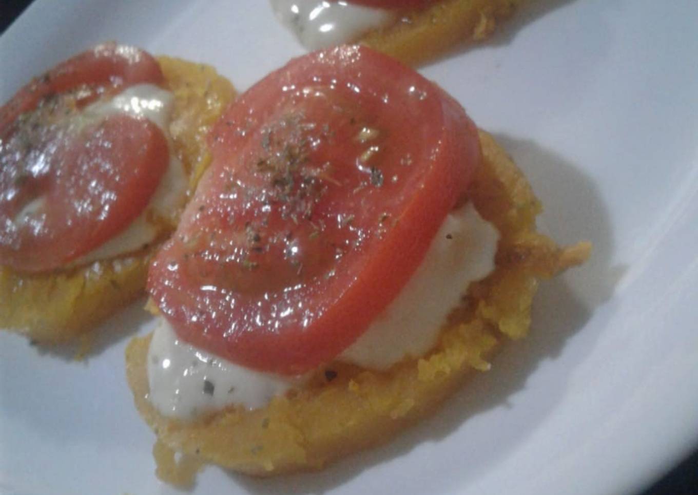 Calabaza de queso y tomate