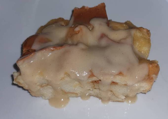 Bread Pudding Recipe + Creamy sauce recipe main photo