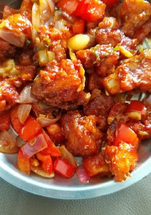 A picture of Gobhi Manchurian.