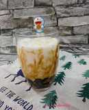 Tiger Stripe Brown Sugar Milk with Pearls