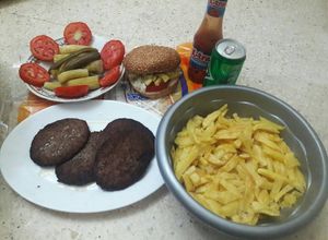 صورة لوصفة همبرجر 🍔🍟