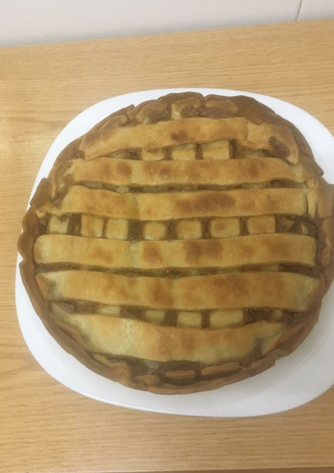 Una foto de Tarta de manzana americana
