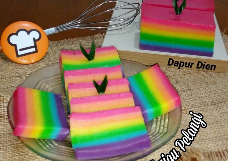 Cara Gampang Membuat Lapis Terigu Pelangi 🌈 Anti Gagal