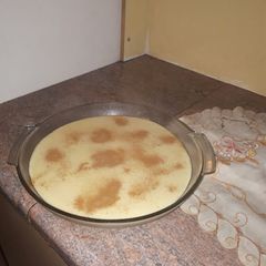 A picture of No bake milk tart.