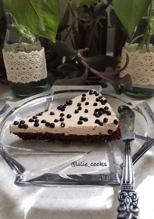 عکسی از دستور چيز کیک شكلات نسكافه