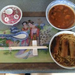 A picture of Japanese poach smoke haddock in katsu curry past and teriyaki sauce gekkeikan dry sake fine egg noodles.