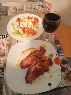 Una foto de Chuletas de pavo a la miel fácil