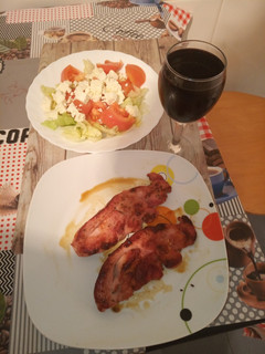 Una foto de Chuletas de pavo a la miel fácil