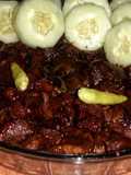 Jantung sapi bumbu kecap