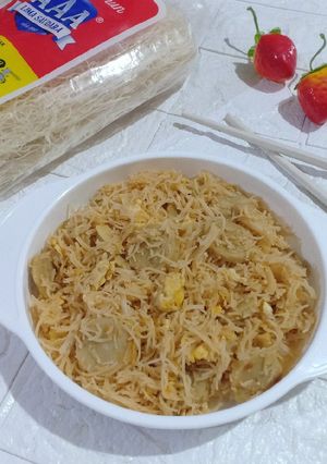 Foto resep Masak Bihun Bakso Telur