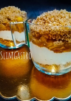 Almás pite pohárkrém recept fotója