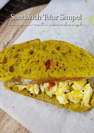 Foto resep Sandwich Telur Simpel (dengan roti sourdough)