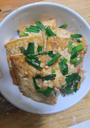 Hình của món Đậu phụ rim.