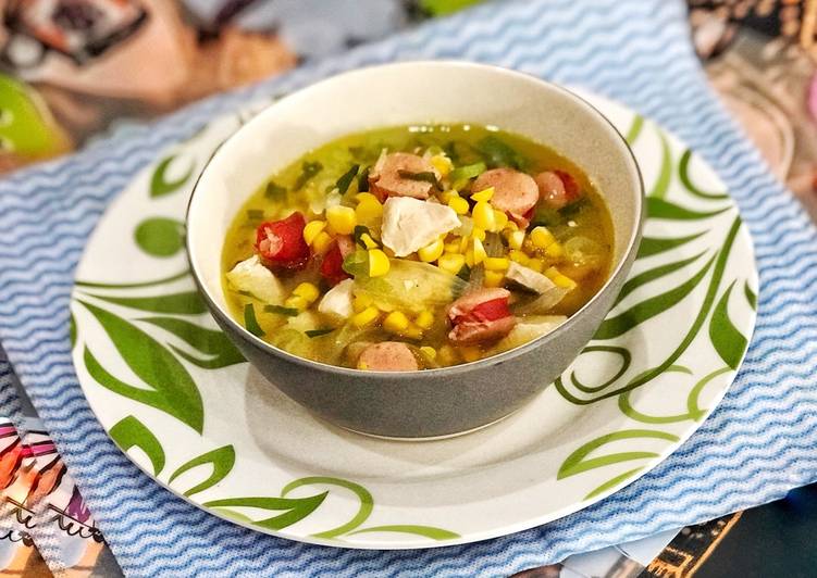 Sup Jagung Ayam Sosis