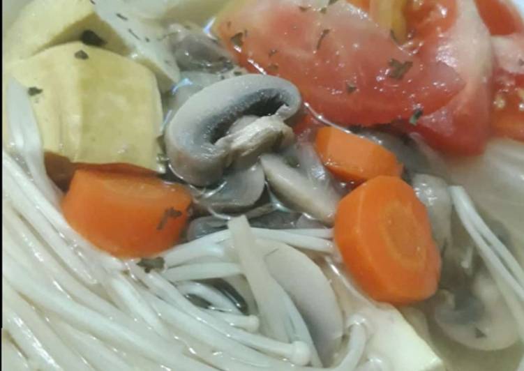 Menu diet (2) : sup jamur
