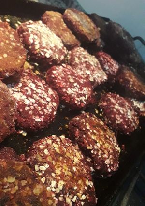Una foto de Hamburguesas de remolacha y avena