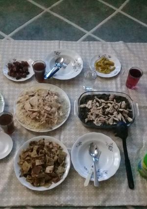 صورة لوصفة ملوخيه ورز