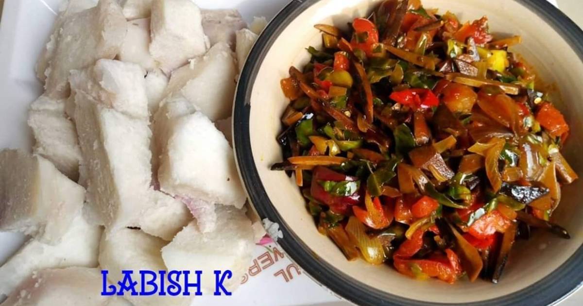 Boiled yam and ugba and ugu sauce Recipe by Tonia Ugochukwu