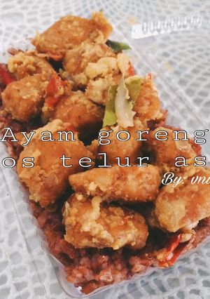 Foto resep Ayam Goreng Saus Telur Asin