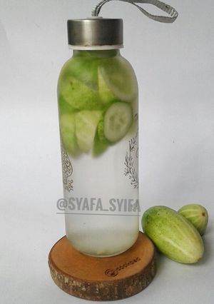 Foto resep Infused water cucumber
