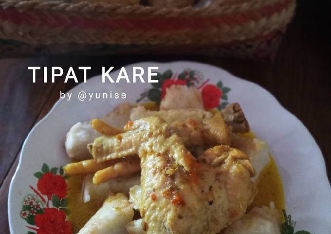 Bagaimana Menyiapkan TIPAT KUAH KARE masakan Bali, Bikin Ngiler