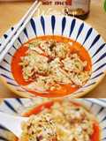 Chicken Mushroom Wonton Chili Oil Soup - Hot Spicy Dumplings Jamur Shitake 红油抄手