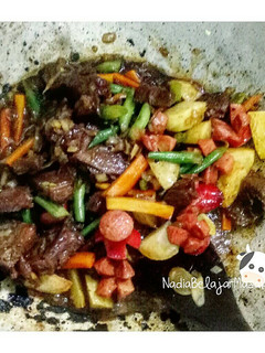 Foto resep Sapi Lada Hitam Enak Banget