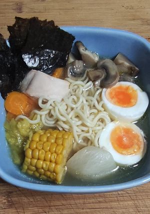 Una foto de Ramen de miso