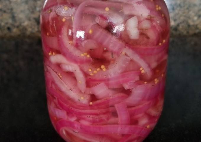 Super Easy Pickled Red Onions