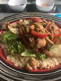 Arroz cantones al wok