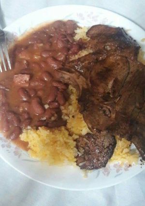 Una foto de Chuleta a la bbq