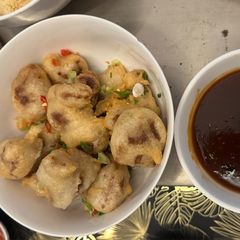 A picture of Chinese Sweet and Sour Pork Balls - WOOOOWWWWWEeee.