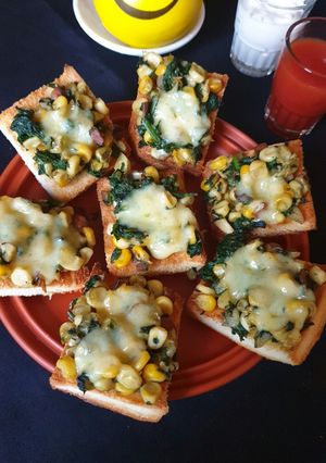A picture of Spinach corn bites.