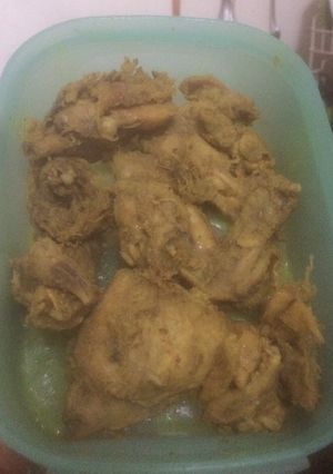 Foto resep Ayam ungkep bumbu kuning