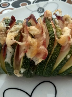 Una foto de Calabacín hasselback