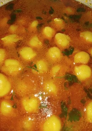 A picture of White chole veg.