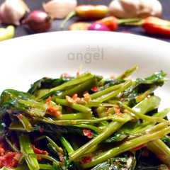 A picture of Kangkung Balacan.