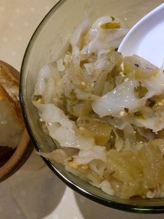 Una foto de Escabeche de berenjena y repollo fácil y baratísimo