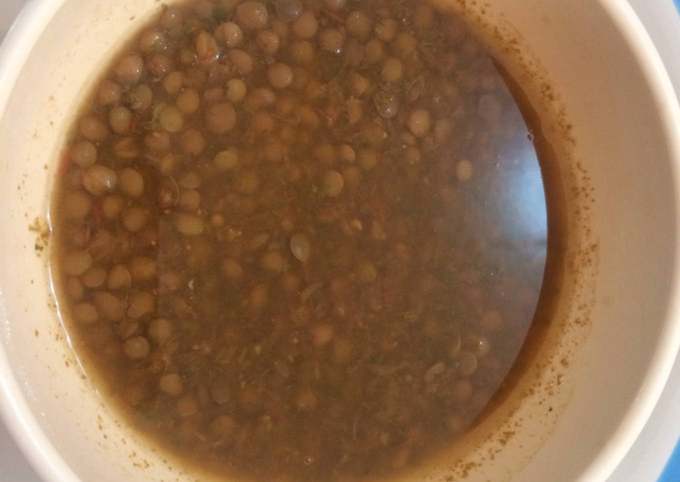 Sopa de lentejas