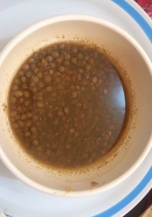Una foto de Sopa de lentejas