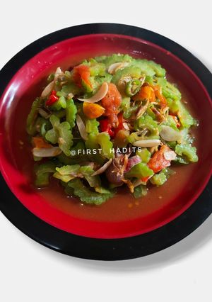 Foto resep Tumis Pare Teri Nasi