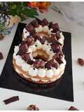 Vanilla & Kinder Number Cake