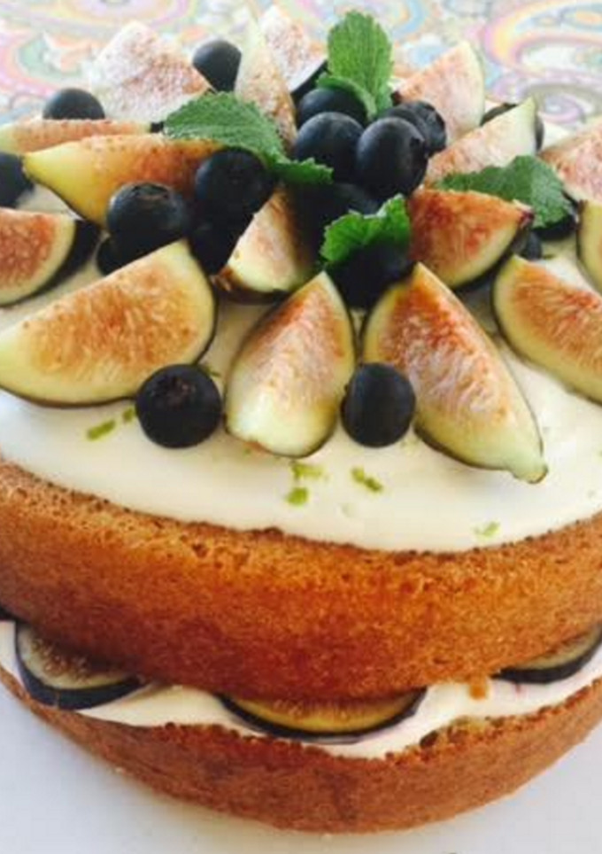 Una foto de Tarta de higos con yogur