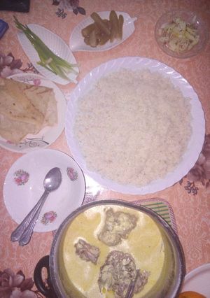 صورة لوصفة منسف لحمه