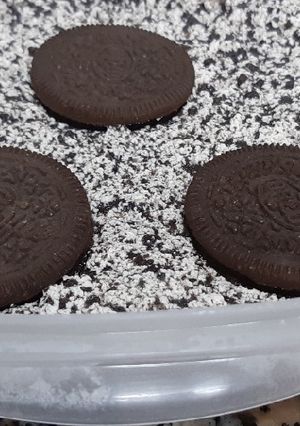 Una foto de Helado casero de oreo