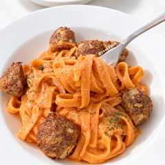 Rose Pasta With Beef Meatball-レシピのメイン写真