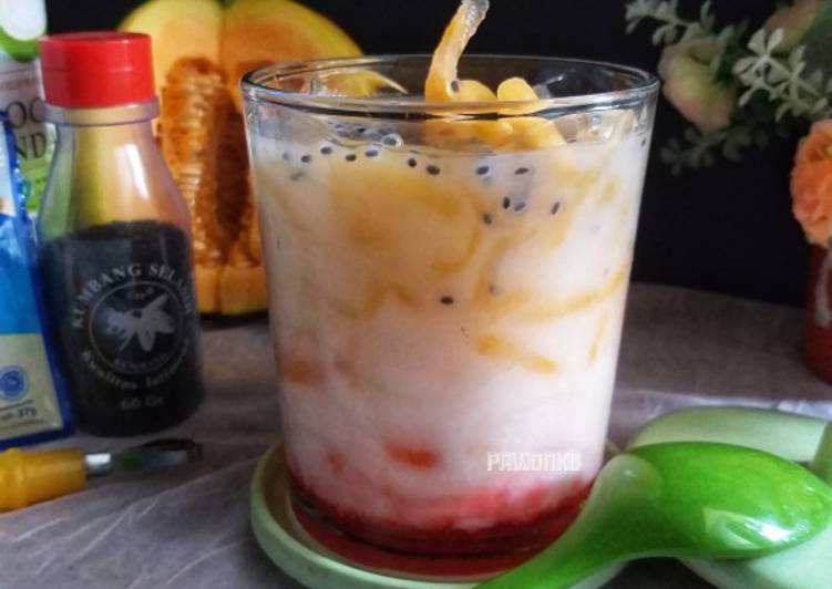 Cara Memasak Lezat299.Es Blewah Biji Selasih