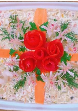 عکسی از دستور سالاد الویه