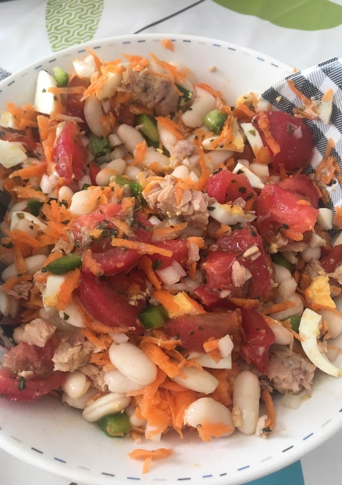 Una foto de Ensalada de alubias