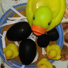 A picture of Cashew cream chocolate Easter Eggs.